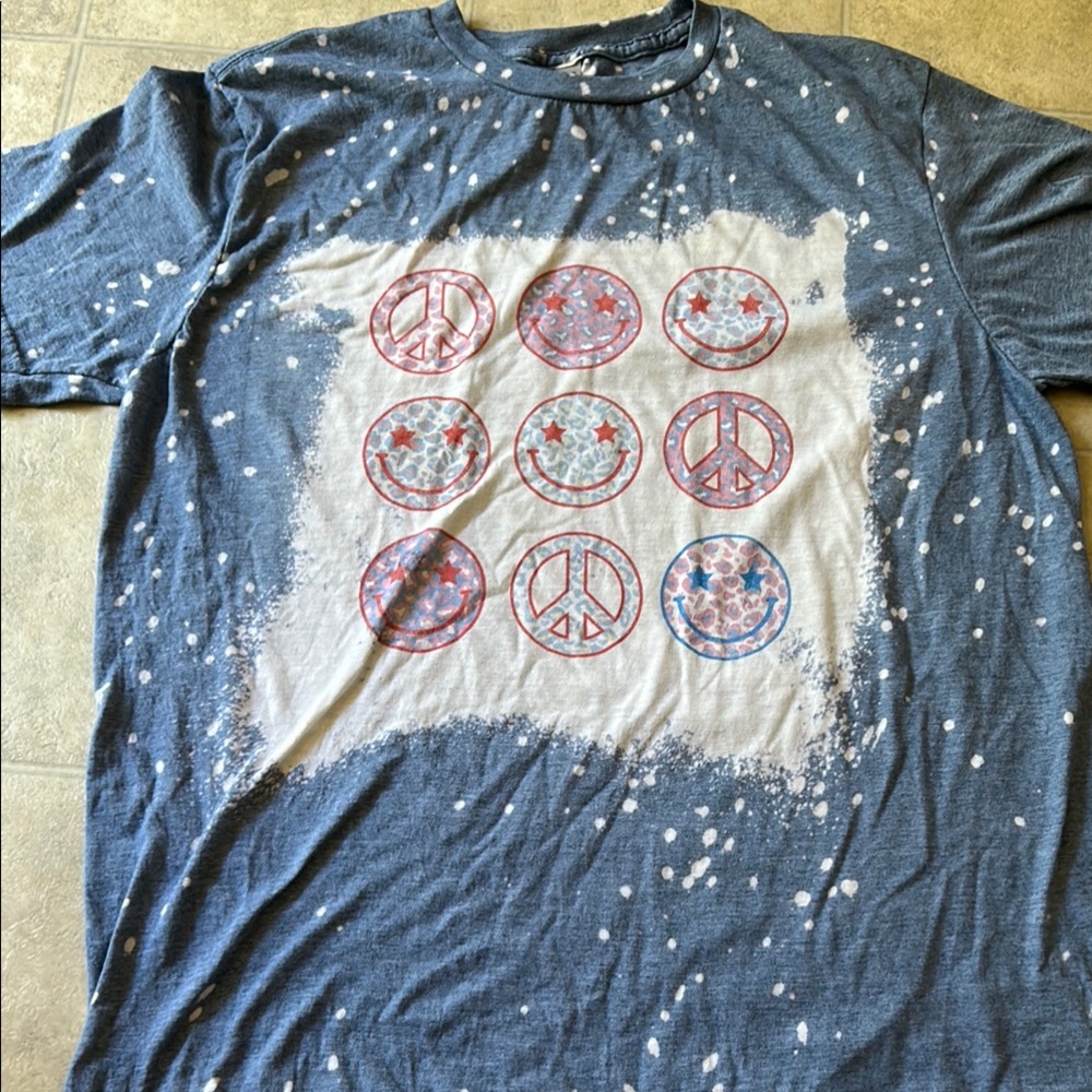 Gildan Blue Short Sleeve Tee Top